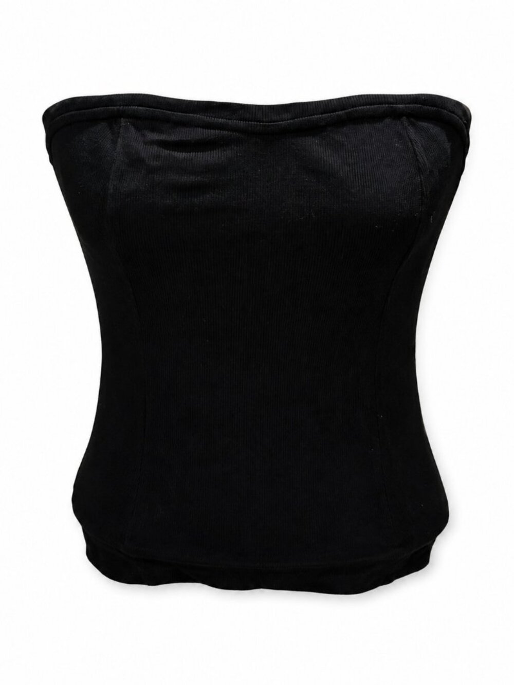 Anthropologie Black Strapless Top Size S
